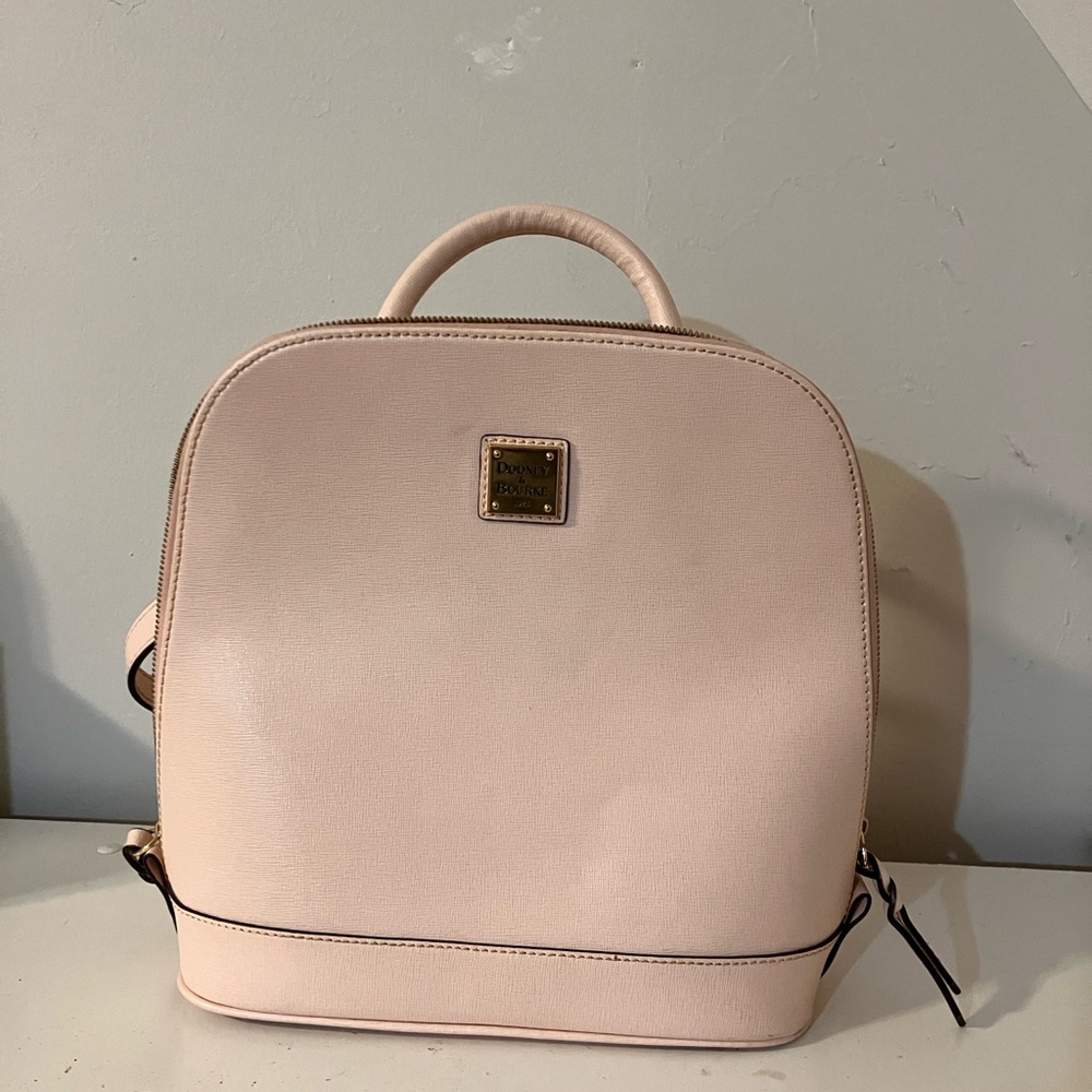 Dooney & Bourke Pink Saffiano Zip Pod Backpack